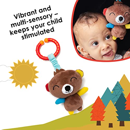 Diono Baby Bear Caractere tiras de assento de carro e brinquedo, ombreiras para bebês, bebês, crianças pequenas, almofada