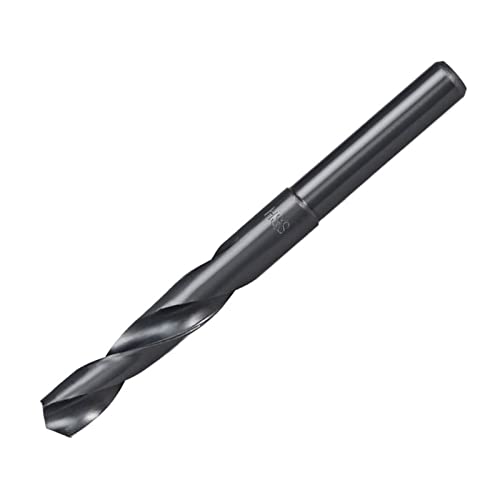 Ta-Vigor 14mm Reduzido BIT HASS HSS 6542 Óxido preto com haste reta de 1/2 polegada- Perfeito para perfuração de aço, cobre, liga de alumínio