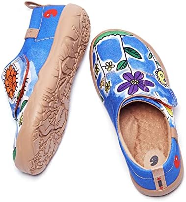 Uin Kid's Casual Slip-On Canvas Mocas Meninos Sapateiros Meninas Moda Tênis Funnamente Painteada Sapatos de Viagem