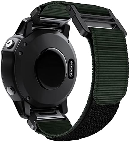 Adaara para Garmin Watch Bands Compatible Fenix ​​7x 6x Pro GPS 5x 3HR Descendente MK1 MK2 Titanic Velcro Strap 26mm Liberação rápida Tira de tela de nylon