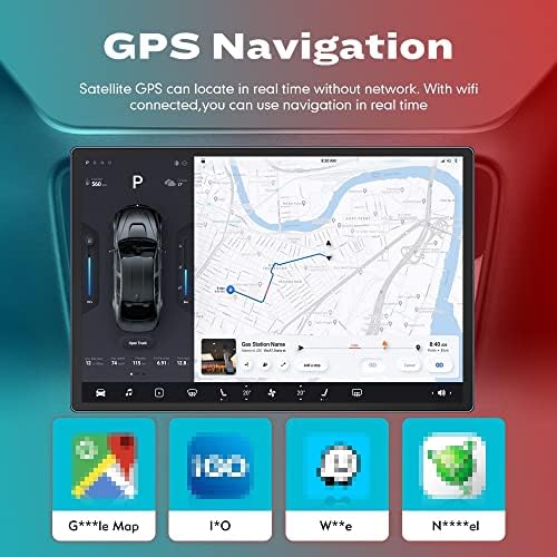 Kunfine 13.1 Android Radio CarPlay & Android Auto AutoRadio Navigação de carro Multimídia Player GPS Crega de toque