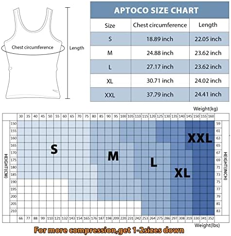 Camisas de compressão de Aptoco para homens emagrecem, Men Body Shaper Fajas para hombres sub -camiseta para a ginecomastia