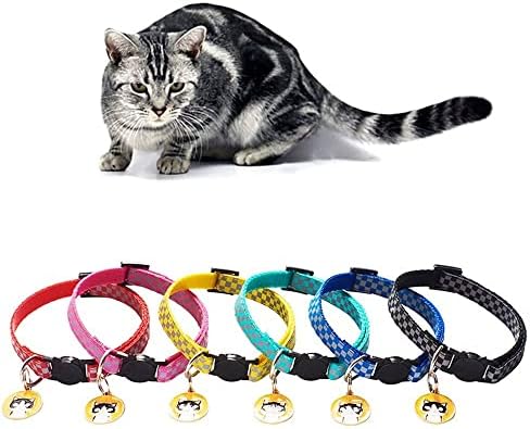 Colares de gato, colares de gato com pingente de padrão de gato, colares de gato separatistas, colares de gatos refletivos, colares