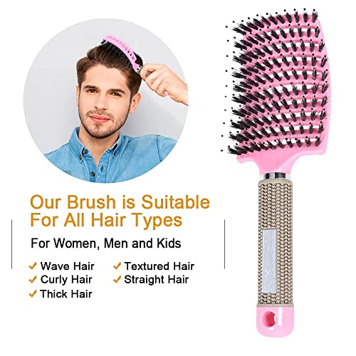Hairbrush Anti -Klit Brushy Haarborstel Mulheres Detangler escova de cabelo Cuidados de cabelo
