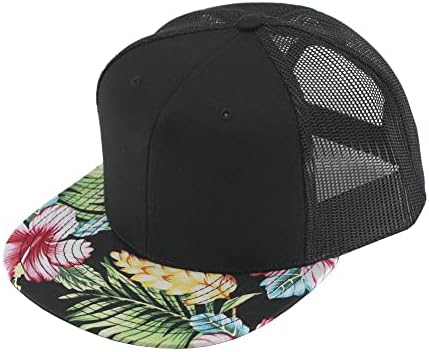 Caps de beisebol Snapback ajustável de cotonete Floral Hawaiiano Premium