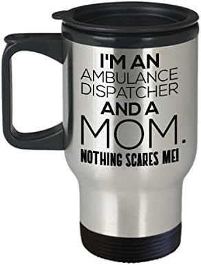 Dispatível de Ambulância Engraçado Dia da Mãe 14 oz Caneca de viagem isolada - O melhor tipo de mãe - Presente de copo de sarcasmo