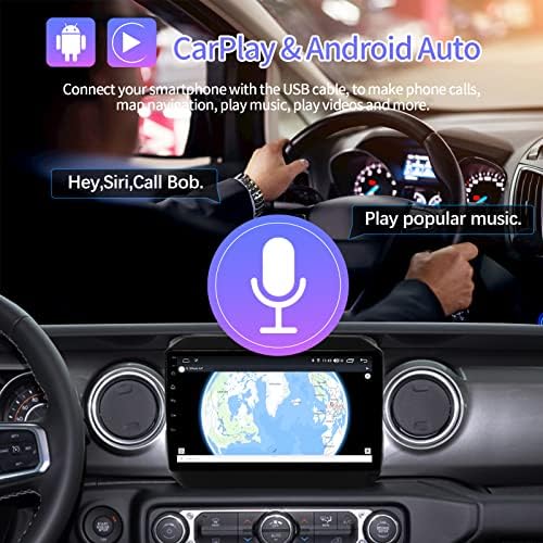 Estéreo de carro de tela de toque citreal de 9 para Jeep Wrangler Gladiator 2018 2019 2020 2021 Unidade Multimídia Player Android Auto 8 Cores Radio 4+64g RAM GPS Navegação