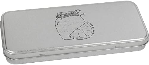 Azeeda 'jarra de marmelada' Metal Articled Stationery Tin/Storage Box