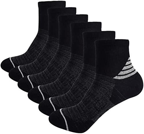 J.WMEET Feminino Athletic Ankle Socks Quarter Almofado Meias de corrida Desempenho de Huncking Sport Socks de algodão