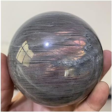 Douzu Natural Labrador Cristal Stone Bola Cura e decoração de casa Moonlight Stone Chakra Feng Shui Stones Sphere Crafts