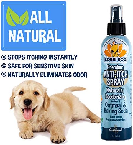 Spray anti-titch bodhi cão 8oz + pacote de água dentária de água de pimenta 17oz