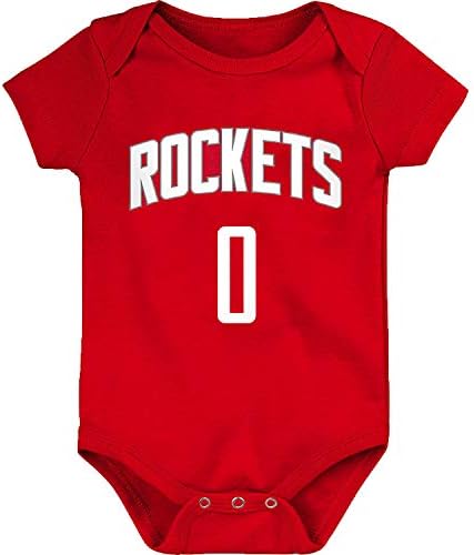 OUTERSTUFF NBA recém -nascido Infantas Nome da cor e número do jogador Bodysuit Creeper