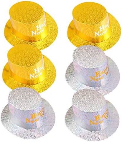 Nuobesty Kids Tiara 6pcs Novidade Hat Hat Magician Hat Glitter Dress Up Hat Festume Party Hat Hat Cosplay Hat for Men Mulheres Chapéus