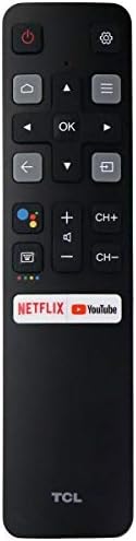 Controle remoto de substituição de OEM para TCL TV RC802V FNR1 com as teclas Hot Netflix YouTube 32S6500A 65P8S 65P8 55P8S 55P8 55EP680