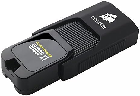 Corsair CMFSL3X1-128GB Flash Voyager Slider X1 128GB USB 3.0 Flash Drive, preto