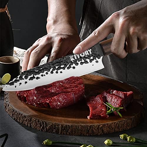 Faca de utilidade japonesa - 6 polegadas - 9Cr18Mov High Carbon Steel Kitchen Kitchen Utility Knife para todos os