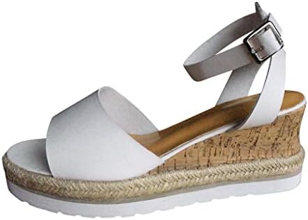 RVIDBE Sandals for Women Wedge, Women Fledsy Low Waters Peep Toe Sandals Beach Sapatos
