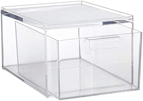 IPETBOOM empilhável Clear Plastic Organizer gaveta Organizadores de banheiros Cosméticos Caixas Caixa de geladeira transparente para