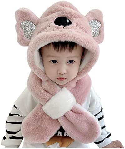 Criança de criança Menina integrada e menino Splice Wear padrões de cachecol de lenço de proteção Hats de proteção ao