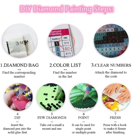 LXTONG Kit de pintura de diamante da Sexta -Feira Full Full Diamond Painting Arts Crafts para adulto Big Size Religion Cross
