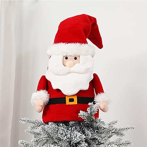 Vieuue Decorações de Natal Treça de Natal Top Star Old Man Snowman Decoração Decorações de festa para homens vermelhos