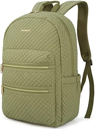 Backpack de laptop Bagsmart, mochila leve de viagem para mulheres, mochila de faculdade fofa de 15,6 polegadas, mochila