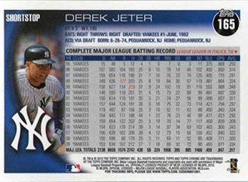 2010 Topps Chrome 165 Derek Jeter New York Yankees MLB Baseball Card NM-MT