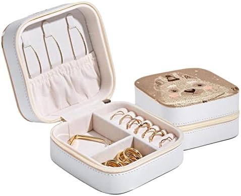 Mini Jóias portáteis de viagem Caixa de jóias para anel, pingente, brinco, caixa de organizador de colar, presentes