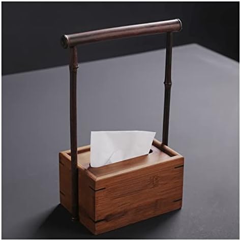 Caixa de tecido de madeira de nogueira caixa de gaveta de armazenamento da caixa de armazenamento Zen Caixa de armazenamento