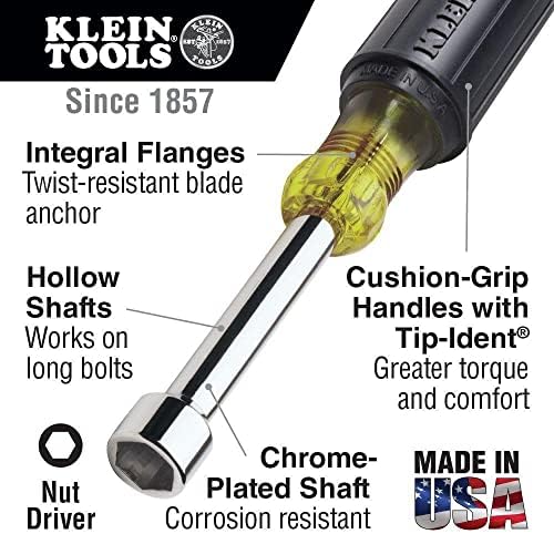 Klein Tools 10 mm Driver de porca de aperto de almofada