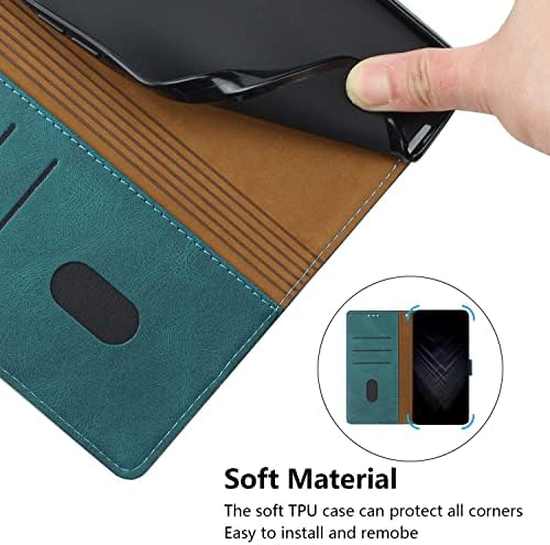 Coldre de proteção compatível com o Google Pixel 6 Pro Case, Pixel 6 Pro Case da carteira PU Slim PU CAELO DE CAPELO FLIP FOLI