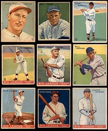 1933 Goudey Baseball Complete Conjunto VG+