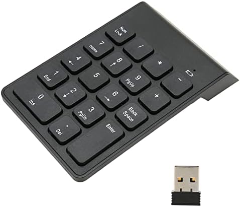 Teclado numérico de Chiciris Mini, Ergonomic 2.4g Teclado numérico sem fio para contador para PC