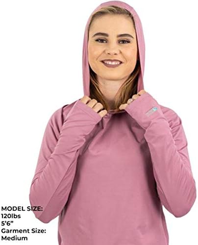 Capuz de resfriamento feminino de Fieldsheer, manga longa UPF 50+ camisa leve com capuz