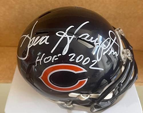 Dan Hampton Chicago Bears assinou o mini capacete autografado Beckett testemunhou