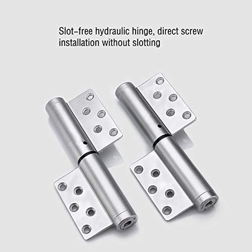Dobradiças de porta doméstica liga de alumínio de alumínio hidráulica sem slots hidráulica dobradiças de fechamento automático