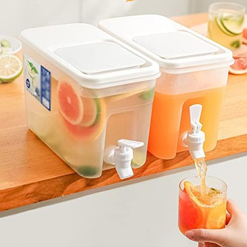 Thema 4 l jarro de água com torneira, reutilizável água de água gelo grande baldes frios com tampa, dispensador de bebidas