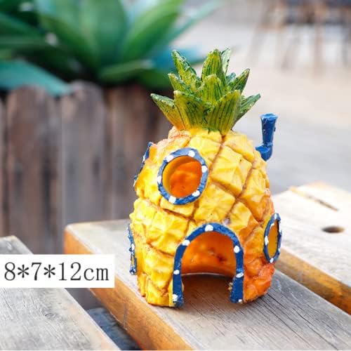 Nyaane Bob Bob Doll Torta Big Star Crab Boss Ornamentos feitos à mão Ornamentos de abacaxi Modelo Bolo de brinquedo Presente