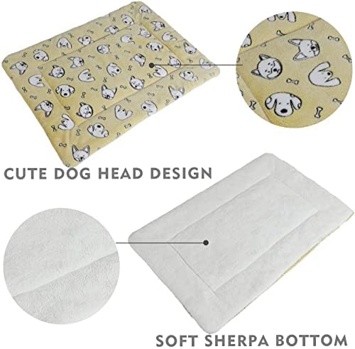 Camas de cães/cães de cães de patas para cães pequenos, cães de cachorro reversíveis Cama de caixas de cachorro, almofada de canil de gato lavável para máquinas