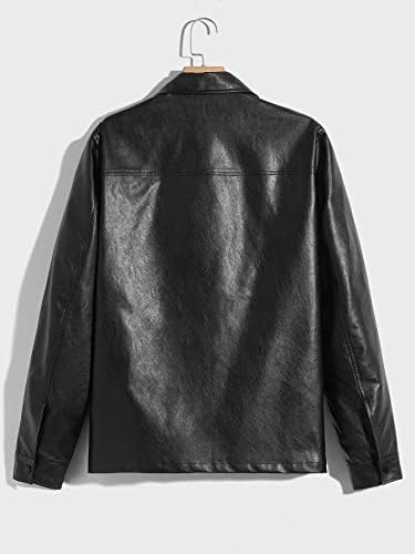 Jaquetas oshho para mulheres - homens batem jaqueta de couro de bolso