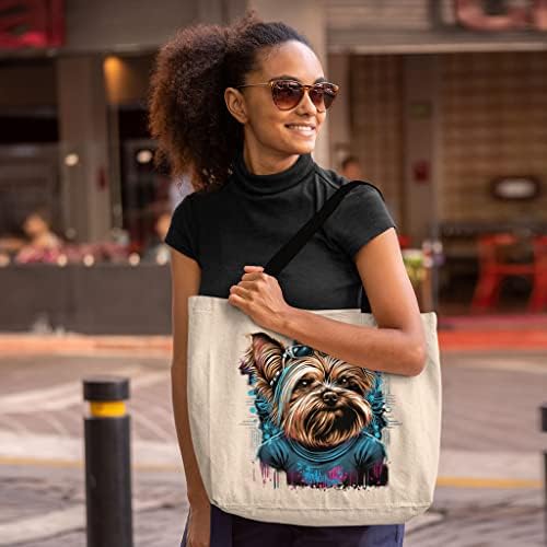 Bolsa de arte de cachorro legal - bolsa de compras fofa - bolsa colorida