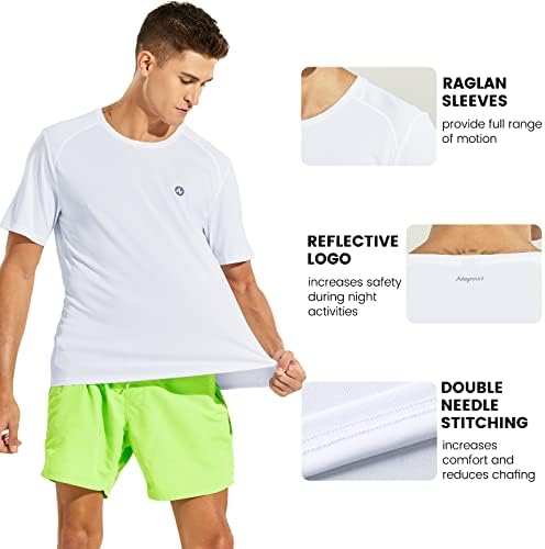 Camisetas de treino masculino nepest camisetas atléticas de ajuste seco