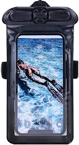 VAXSON CASE CASE preto, compatível com Huawei desfrute de 6s / Honra 6c Bolsa à prova d'água [não protetor de tela Film]