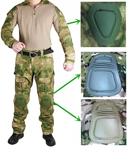 HCCLIJO Men Combate com joelheiras Airsoft Tactical Military Exército Caminhando Calças de Camuflagem