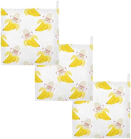 Vvfelixl Baby Tloths Cotton Banana Glasses Baby Muslin Floths Toalha de bebê macio para bebês recém -nascidos, 11,8