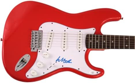 Colter Wall assinou o autógrafo em tamanho real carros de pára -choque vermelho stratocaster guitarra elétrica com autenticação de James