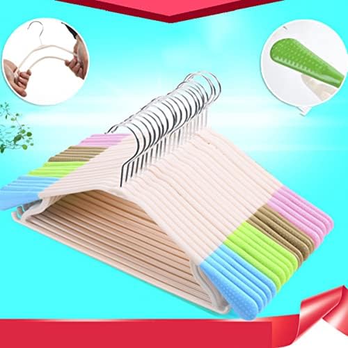 Alipis 30pcs camisas sem trilhas cabides de plástico roupas aleatórias para vestir cor rastrear sem suéteres rack rack home secation hanger não deslizamento