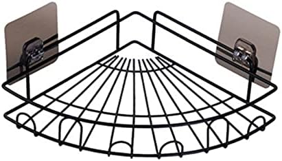 Banheiro Organizador do chuveiro Caddy Armazenamento de cozinha Rack de cozinha com adesivo transparente sem trace