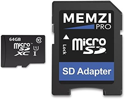 MEMZI PRO 64GB CLASS 10 90MB/S MICRO SDXC CARTÃO DE MEMÓRIA COM ADAPTOR SD e MICRO USB LEITOR PARA MOTOROLA MOTO M, Z2 PLAY, E4