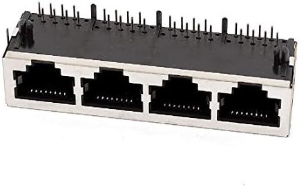 NOVO LON0167 90 graus RJ45 8P8C Modular feminino 4 portas Adaptador de conector de montagem Mount Mount (90 grad rj45 8p8c-buchse